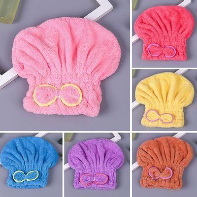 Uscarea rapidă a părului Baie Spa Bowknot Wrap Prosop Îngroșați Căciulă de duș Căciulă pentru baie Accesorii pentru baie