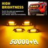 4pcs LED Amber Grill Lights For Toyota Tacoma TRD Sport Off-Road 2024 2025