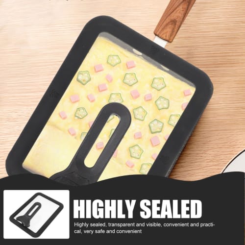 Garneck Tamagoyaki Pot Cover, Square Pot Lid, Deep Pot with Lid, Nonstick Frying, Japanese Kitchen Accessories, Utensils, Saute Screen, Pot with Lid,