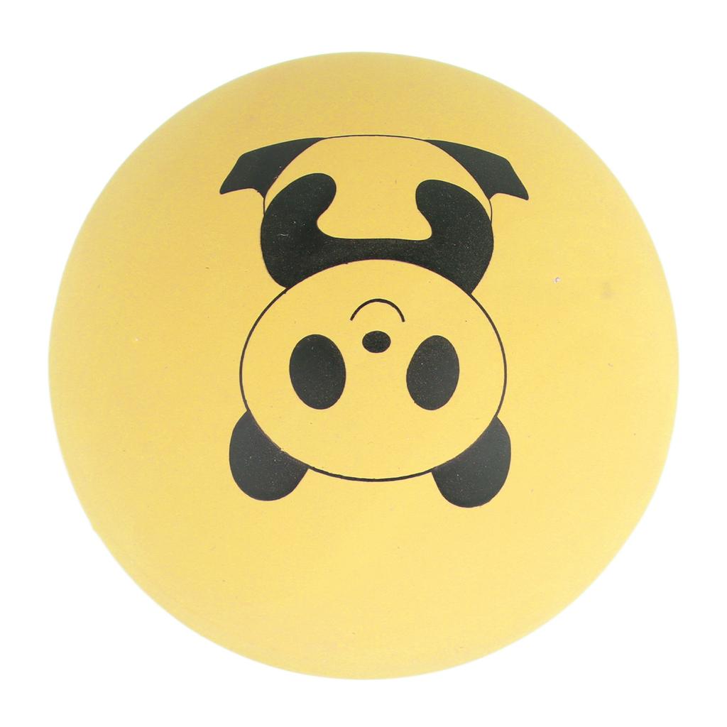 Squeaky Dog Toy Balls Latex Bite Resistant Interactive Smooth Pet Toys for Cat Dog 2.0in Yellow