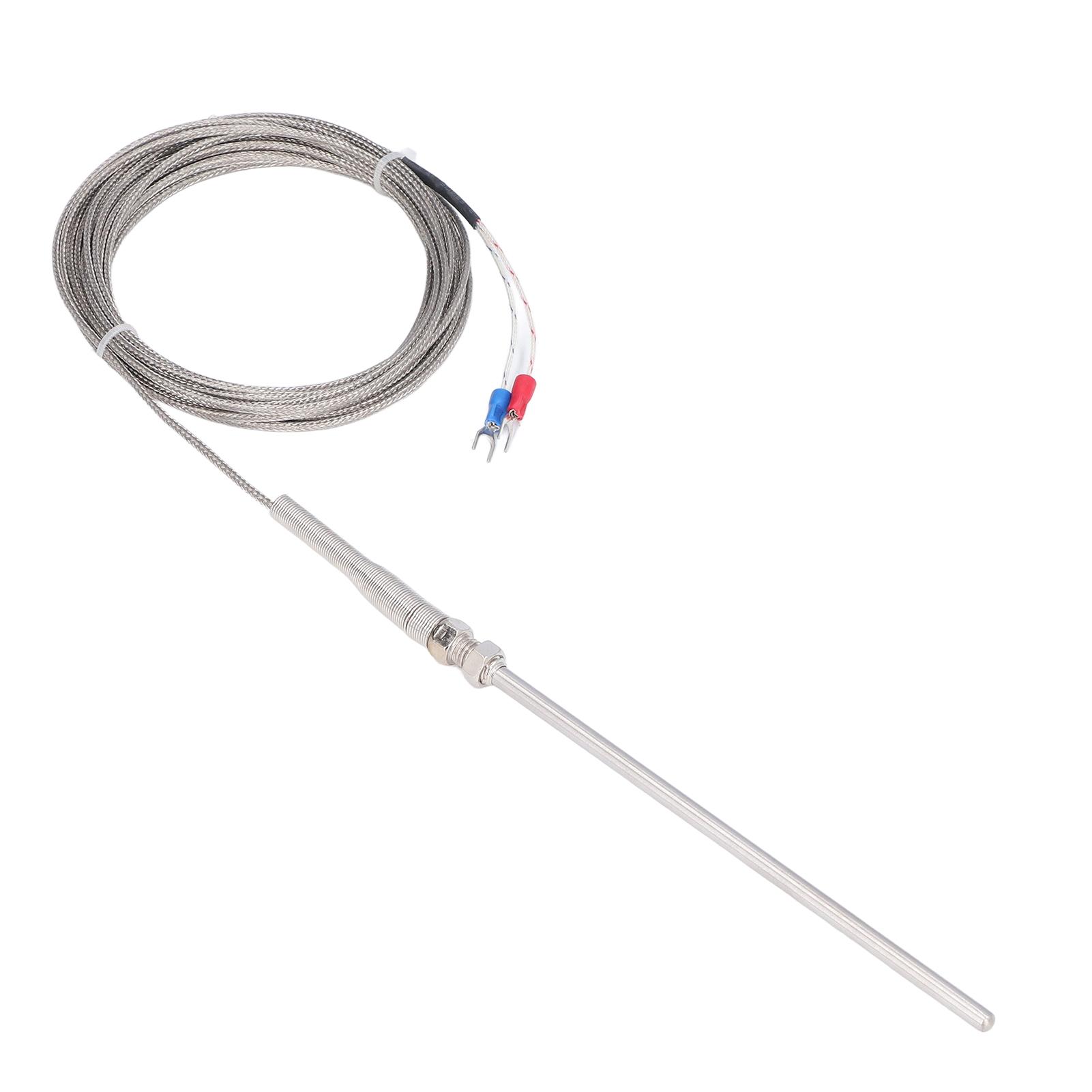 

Термопара типа K 150 мм зонд от 0 градусов C до 600 градусов Цельсия Быстрый отклик 5 метров длина Датчик температуры