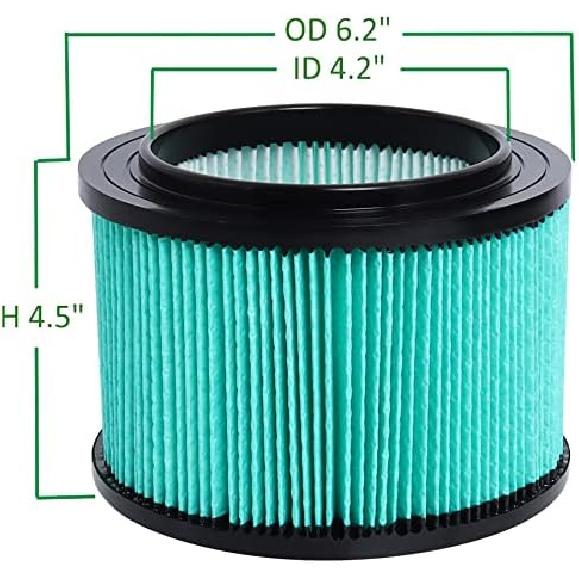 17810 Filter Compatible with Craftsman 3 To 4 Gallon General Purpose Vacuums, Replace for 9-17810 Cartridge Wet Dry Filter (2 Pack) Blue