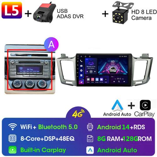 For Toyota RAV4 Rav 4 XA40 2012 - 2018 Android Car Radio Multimidia Video Player Navigation GPS Carplay Touch Screen Auto Stereo