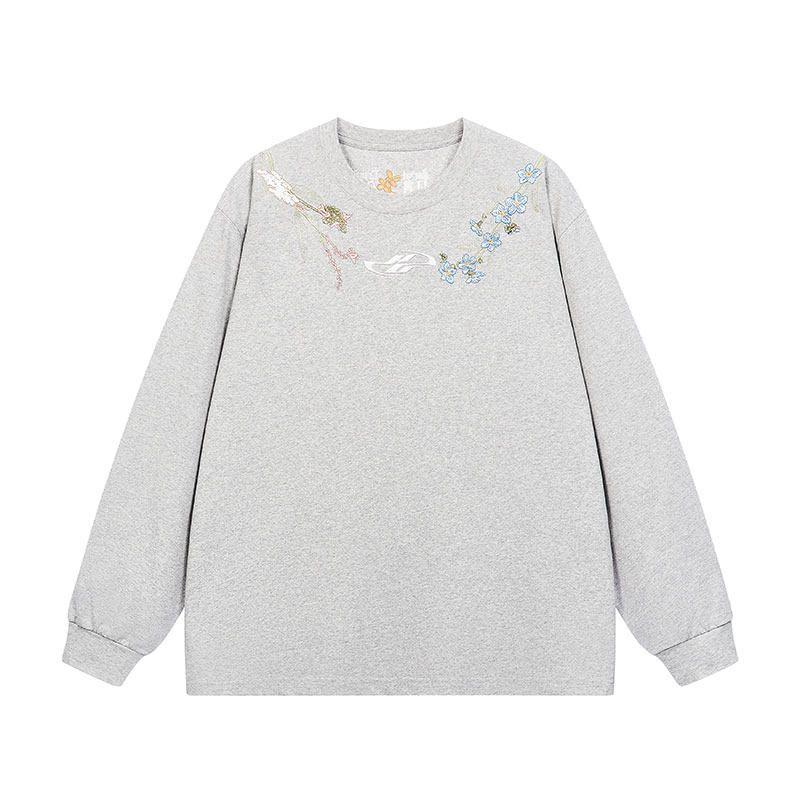 HACR Vintage Harshandcruel Garland Necklace Embroider New Chinese HACR Long Sleeves T-shirt