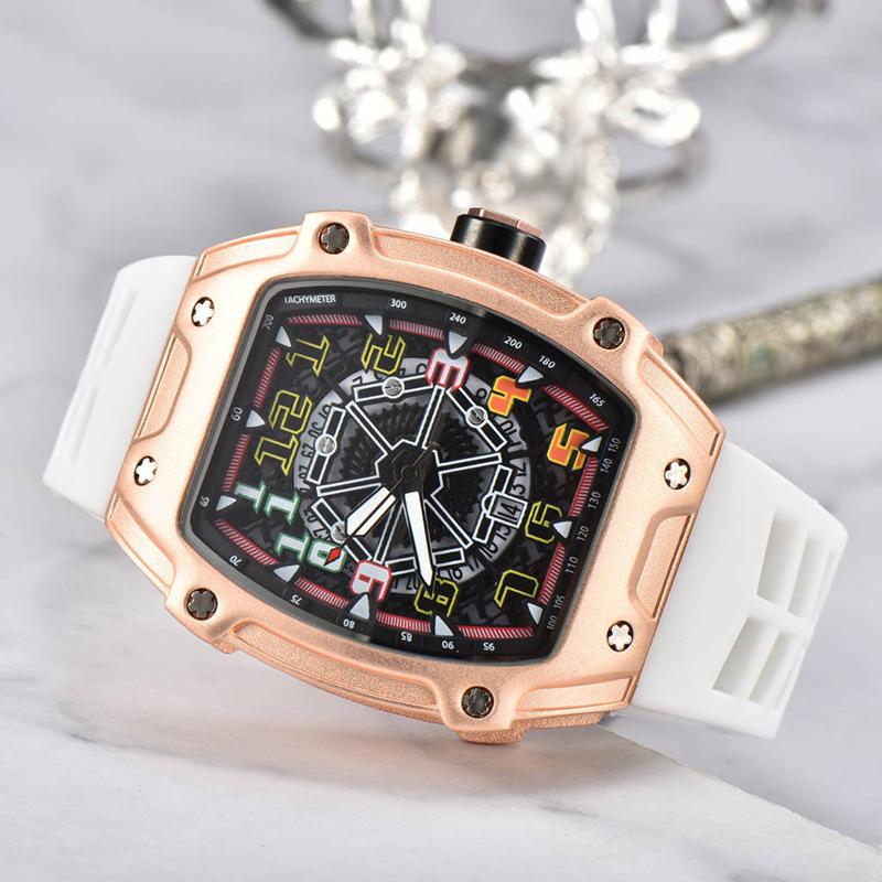 Cross-border Foreign Trade Men's Watch Men's Luminous Quartz Watch Personalized Internet Celebrity J Wine Barrel Fashion Watch