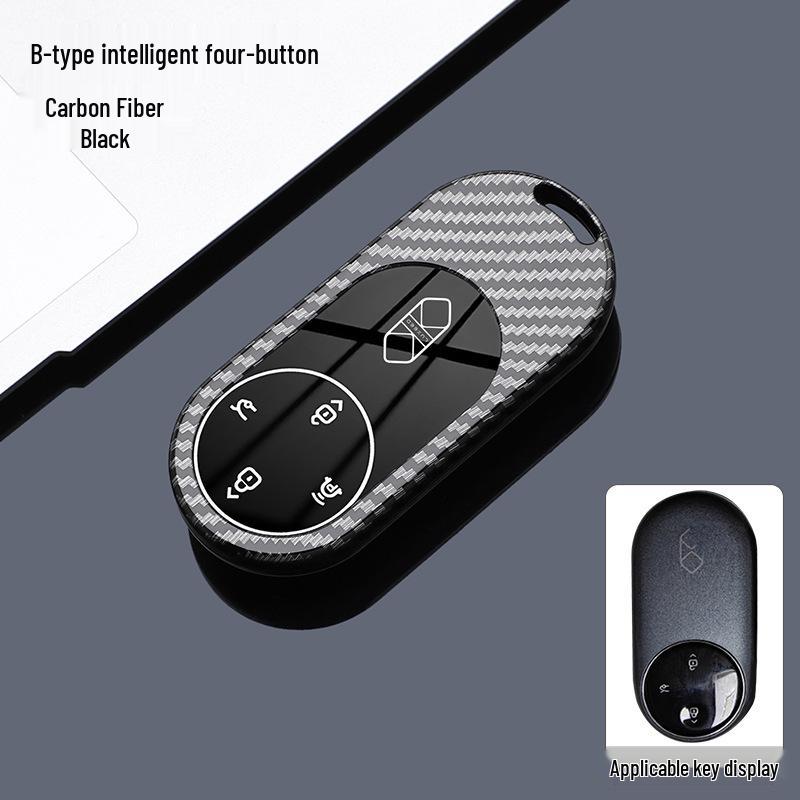 Compatible LUXEED Zhijie S7/R7 Key Case with New V9 NFC Card Holder and Protective Shell Buckle