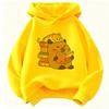 Felpa Carina con Gatto e Capibara che Leggono Libro con Cappuccio Felpa per Bambini con Cappuccio per Ragazzi Ragazze Primavera Felpa Casual