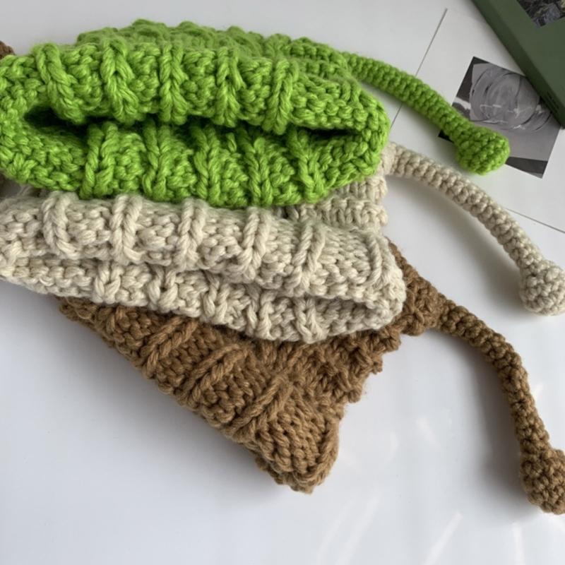 Solid Color Knit Hat Warm Winter Soft Knitted Hat Birthday Present for Unisex