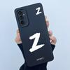For Samsung Galaxy M13 4G M23 F23 Buddy 2 5G Cover Case Initial Letter Silicone Soft Phone Bumper for Samsung SM-M135F Casing
