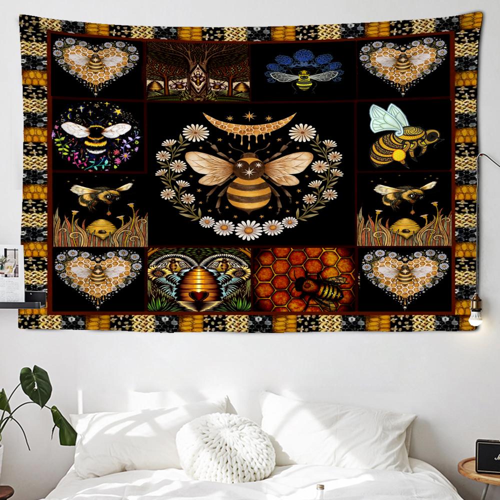 Гобелен с цветком пчелы — фото 6