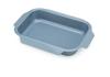 Joseph Joseph Nest Oven Tray, Carbon Steel Roasting Tin with Non-Stick Coating, Easy-Pull Handle, 30cm X 23cm X 4.9cm - Blue [Authentic] 45063
