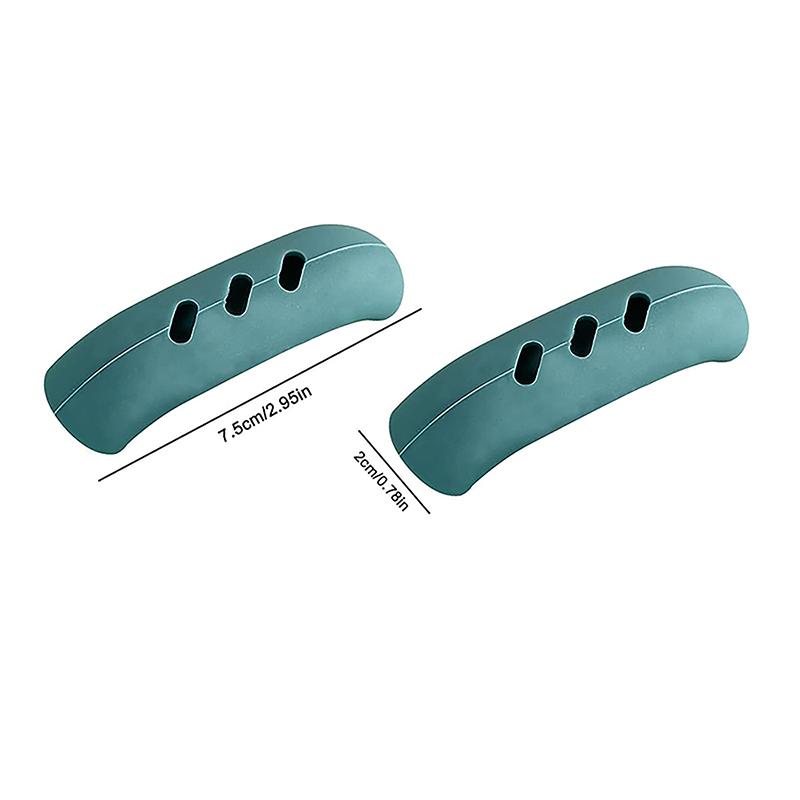 2Pcs Silicone Pan Handle Heat Insulation Covers / Pot Ear Clip Steamer Casserole Handle Holder Non-Slip Kitchen Tool