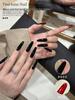 New 2025 Trendy Black & Red Nail Polish Gel for a Chic, High-End Hong Kong Style Look