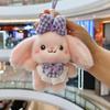 Soft Plush Bunny Keychain Stuffed Plush Rabbit Keyring Bag Charm Plush Rabbit Keychain  Women