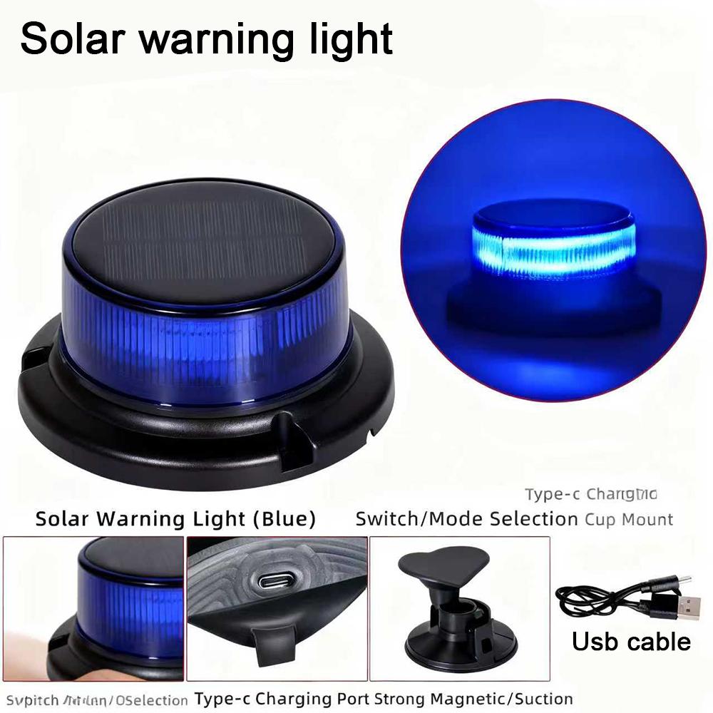 LED Strobe Warning Light Emergency Beacon for Car Truck Roof Top Magnetic Base Security Auto 12V 24V Universal Flashing Light