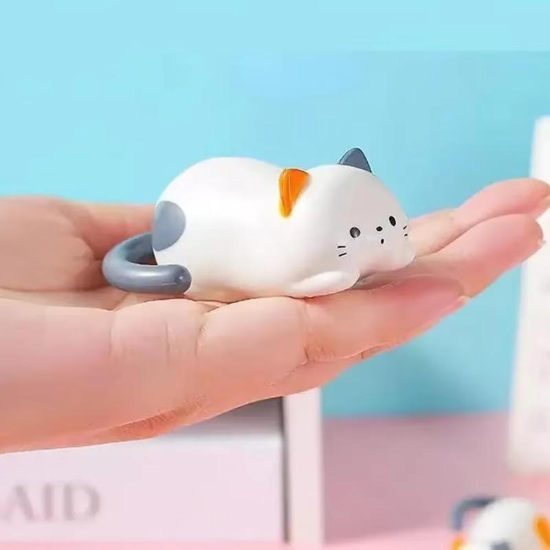 3Packs Clockwork Kitten Movable Toy Ornaments,Windup Kitten Stress Relief Toy, Rolling Cat Toy, Cat Wind up Interactive Toys