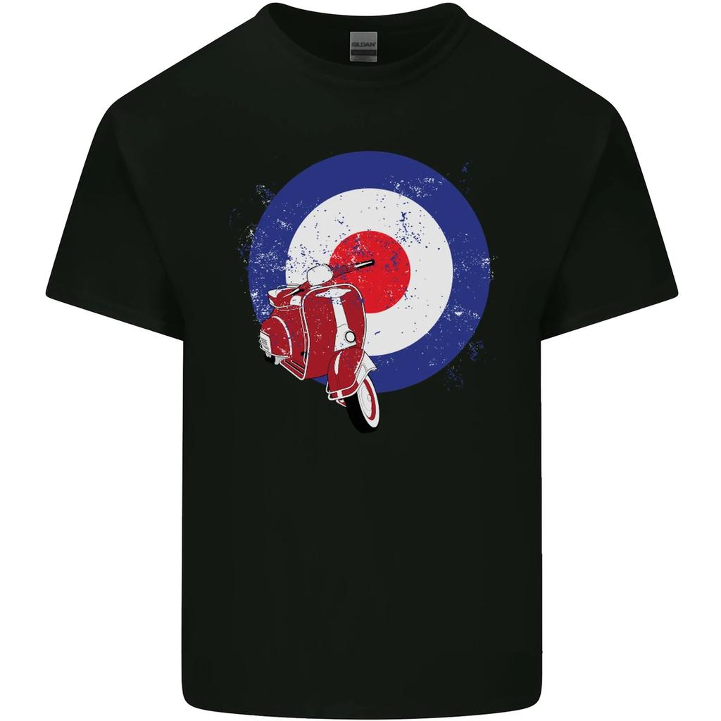 MOD Scooter Motorcycle Motorbike Kids T-Shirt Childrens