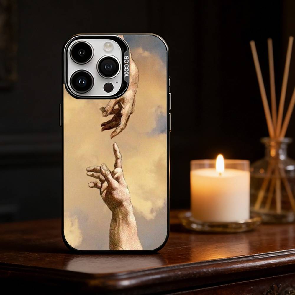Renaissance art Painting Phone Case For iPhone 17,16,15,14,13,12,11,Pro Max,Plus Candy Silver Cover