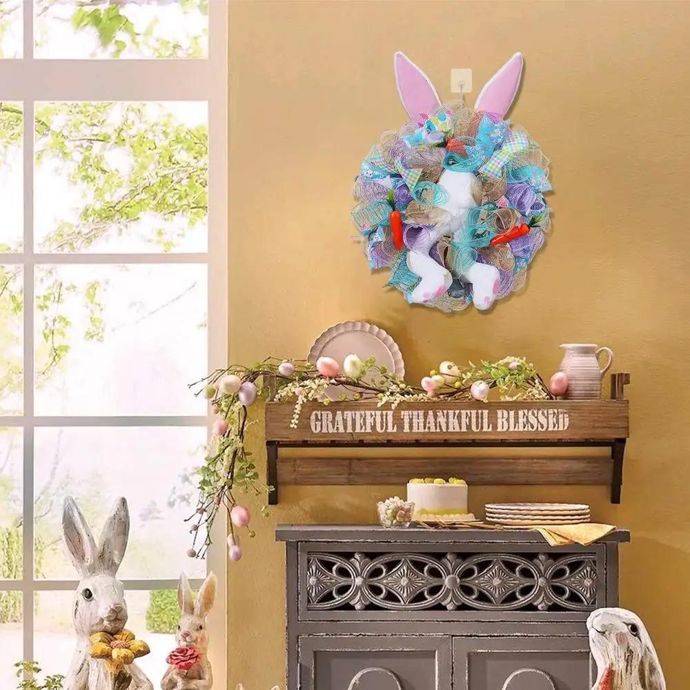 Handmade Easter Bunny Door Hanging Spring Front Door Hanging Garlands  Party Favors