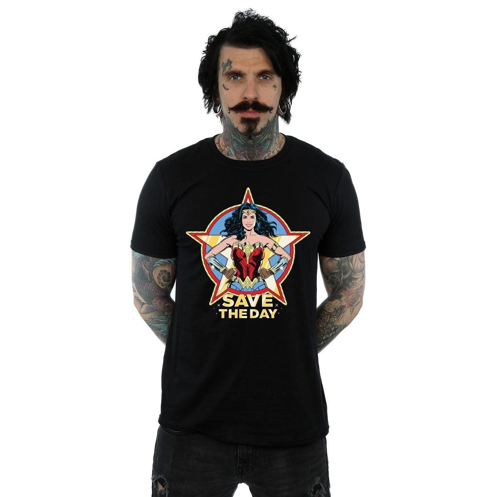DC Comics Mens Wonder Woman 84 Star Design T-Shirt