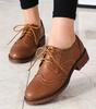 Britischer Stil Einzelschuh für Damen 2026 College-Stil geschnitzte grob gefütterte Lederschuhe mit Studentenriemen Oxford-Schuhe
