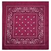 Trifong Bandana Rot Paisley Erwachsene Baumwolle 100% Großes Cashew-Muster Herren Damen Taschentuch 55cm x 55cm Kirsche