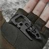 Stainless Steel Outdoor Tools Carabiner Clip Bottle Opener Keychain RingMultifunction Card Tool Camping Climbing Accessories