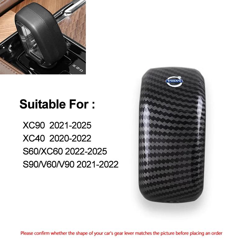 Steering Covers Carbon Fiber Car Shift Lever Cover Sticker Decorative Accessories For Volvo XC60 XC40 XC90 S60 S90 V60 V90 Promo