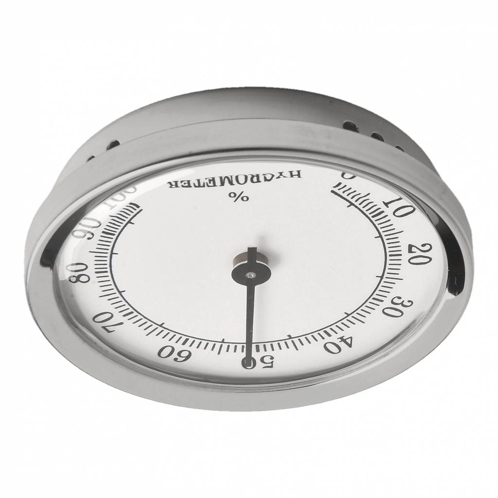High Precision 57mm Hygrometer Aluminum Alloy for Home Humidity Control