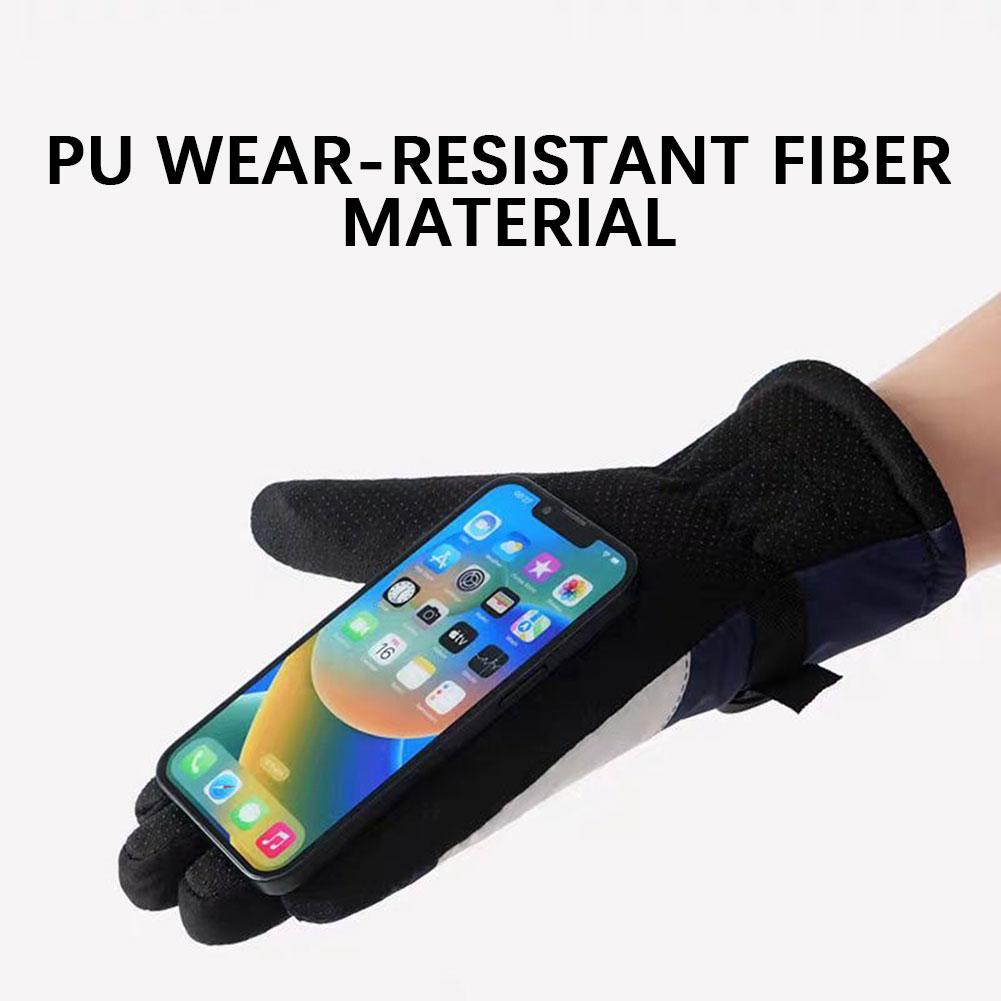 Winter Ski Gloves,Touch Screen Cycling Gloves,Windproof Warm Outdoor Riding Gloves,Thermal Warm Gloves,For Walking Biking