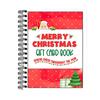 Christmas Gift Card Book DIY Spiral-Bound Merry Christmas College Survival Kit Greeting Card Holder