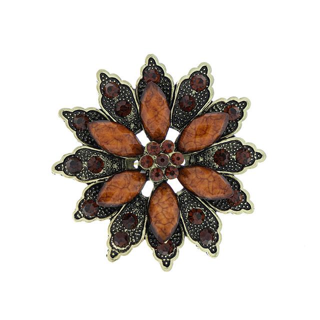 

Высококачественная изысканная ретро-брошь со стразами, модная брошь, аксессуары для одежды, булавка для воротника, пряжка для шелкового шарфа