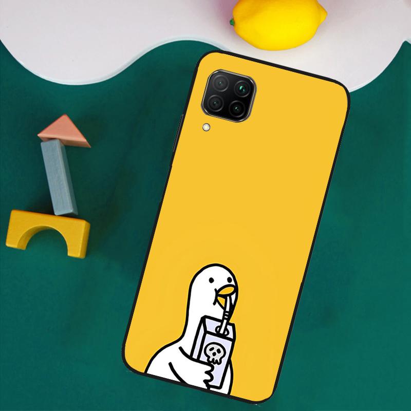 Cartoon Duck Knife For Huawei Nova 11i 12s 12i 8i 7i Y73 Y70 Y90 Y60 Y72 Y61 Y91 9 10 SE P30 Pro P40 Lite Case