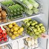 3pcs PET Refrigerator Storage Box Large Capacity Refrigerator Organizer Bin  Kitchen Organization
