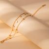 Light Luxury High-End Stainless Steel Diamond-Encrusted Bracelet, Moon Sun Love Geometry Does Not Fade Jewelry Women