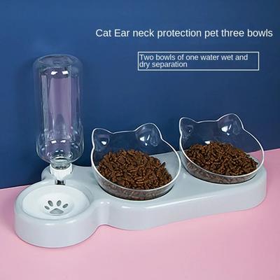 HuisdierbenodigdhedenVerhoogde kommen voor katten en hondenDuurzame dubbele voerbakken voor katten en hondenVerhoogde voer- en drinkbenodigdheden voor katten