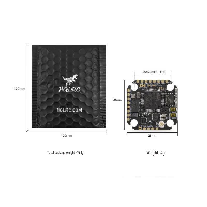 HGLRC SPECTER F722 Lite Flight Controller with Built-in ELRS 2.4GHz
