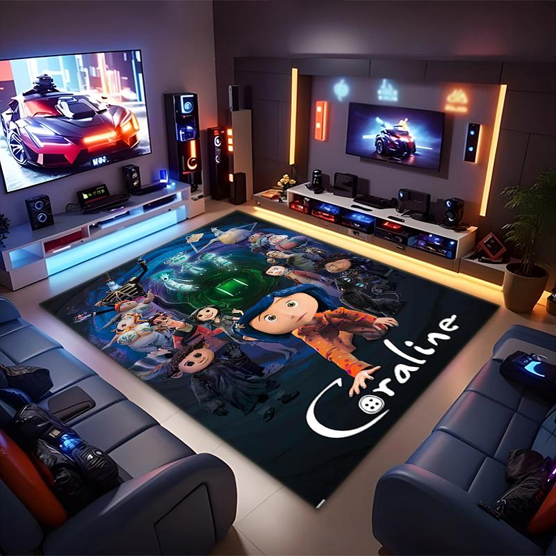 1PC Coraline Rug - Home Decoration Carpet For Living Room Bedroom Flooring Computer Chair Area Rug