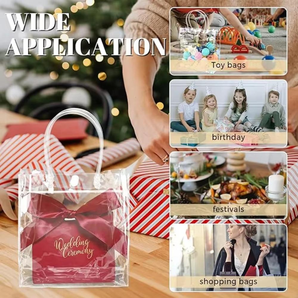 Gjennomsiktig klar tote bag PVC kosmetikk plastposer Nye handleposer