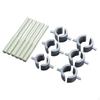 Melt Tube Repair Refill Accessories Kit Leak Stopper Seal, 6 Rods and Pair Patches DIY Fix