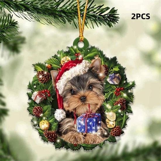 Christmas Pendant Unique Exquisite Workmanship Dog Ornaments