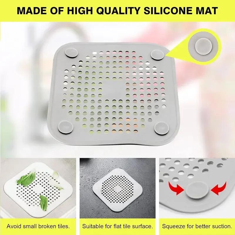 SuppliesBathroom Shower Floor Drain Hair Catcher Stoppers Plug Sink Strainer Anti-blocking Washbasin Drain Cover Filters
