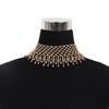 European & American Glam Rhinestone Drop Necklace - Women's Banquet Accessory