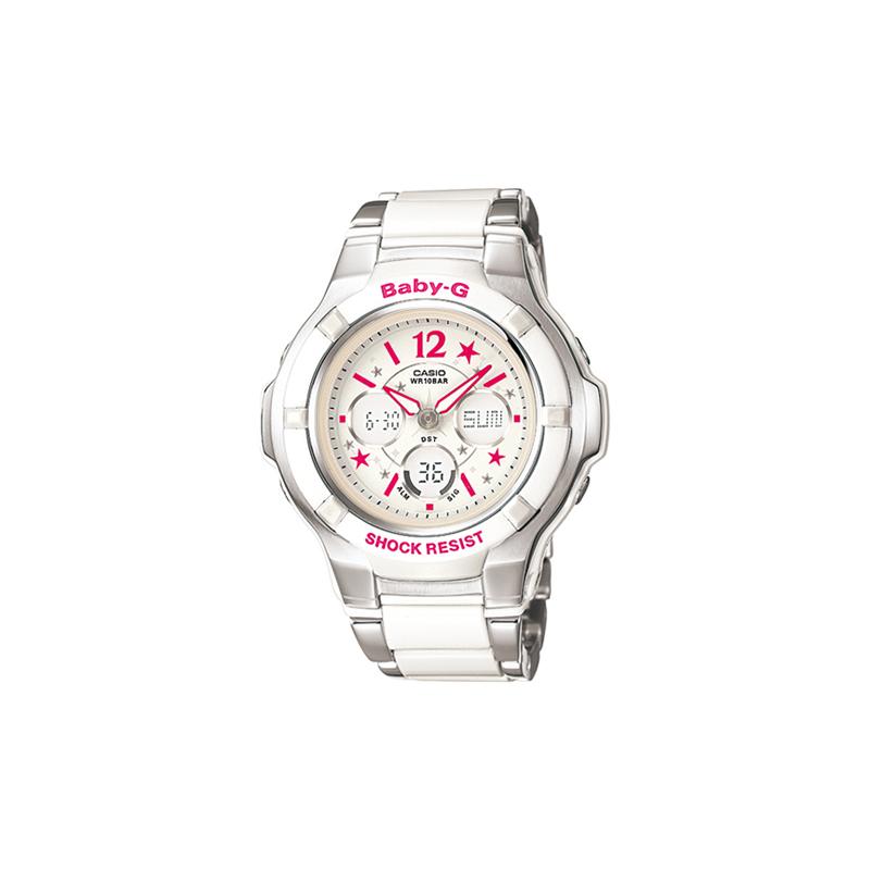 

Casio BABY-G Theme Series Composite Watch Strap Pointer Disc Elegant Watch Quartz Movement Resin Strap Japanese and Korean Watch Women s BGA-120C-7B2D білий