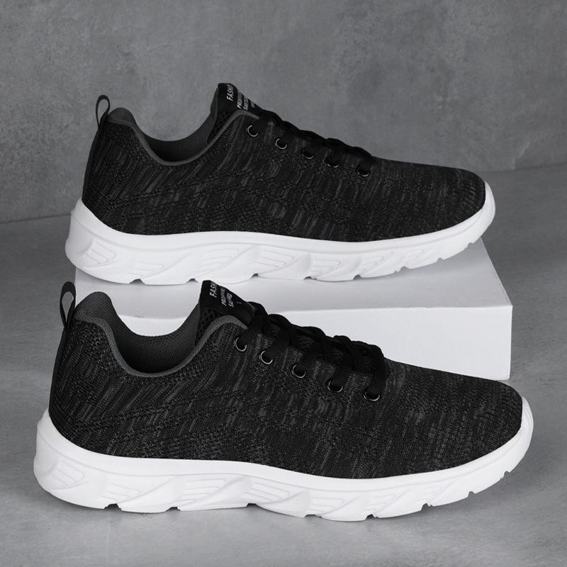 Laufschuhe Frühling neue leichte Laufschuhe rutschfeste weiche Sohle atmungsaktive Mesh-Schuhe Stoßdämpfung Freizeitsport