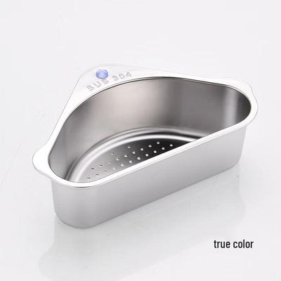 304 Stainless Steel Triangle Sink Drain & Storage Basket