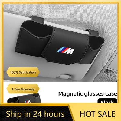 2025 Heißer Auto-Sonnenblenden-Brillenhalter Box Sonnenbrillen-Aufbewahrungstasche Hülle Zubehör Für M1 M2 M3 X3M X4M X5M X6M X1 X7 E30 E90 E84