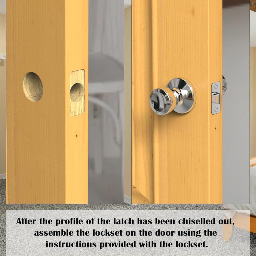 Professional Mortise Door Latch Tool Kit - Essential for Easy Material Removal and Latch Installation
