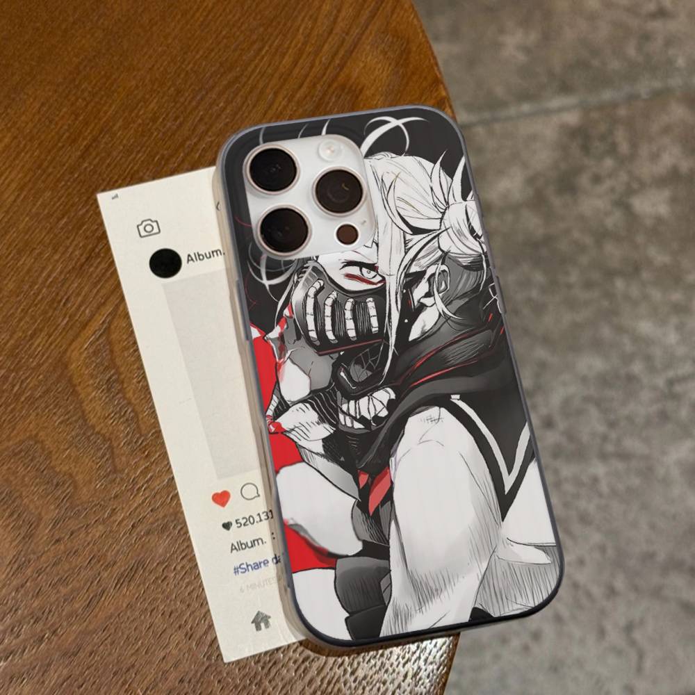 Toga Himiko My Hero Academia For Phone 17 16 15 14 13 12 11 Pro Max Plus Pro Air Phone Case Corrugated Stripe Back Cover
