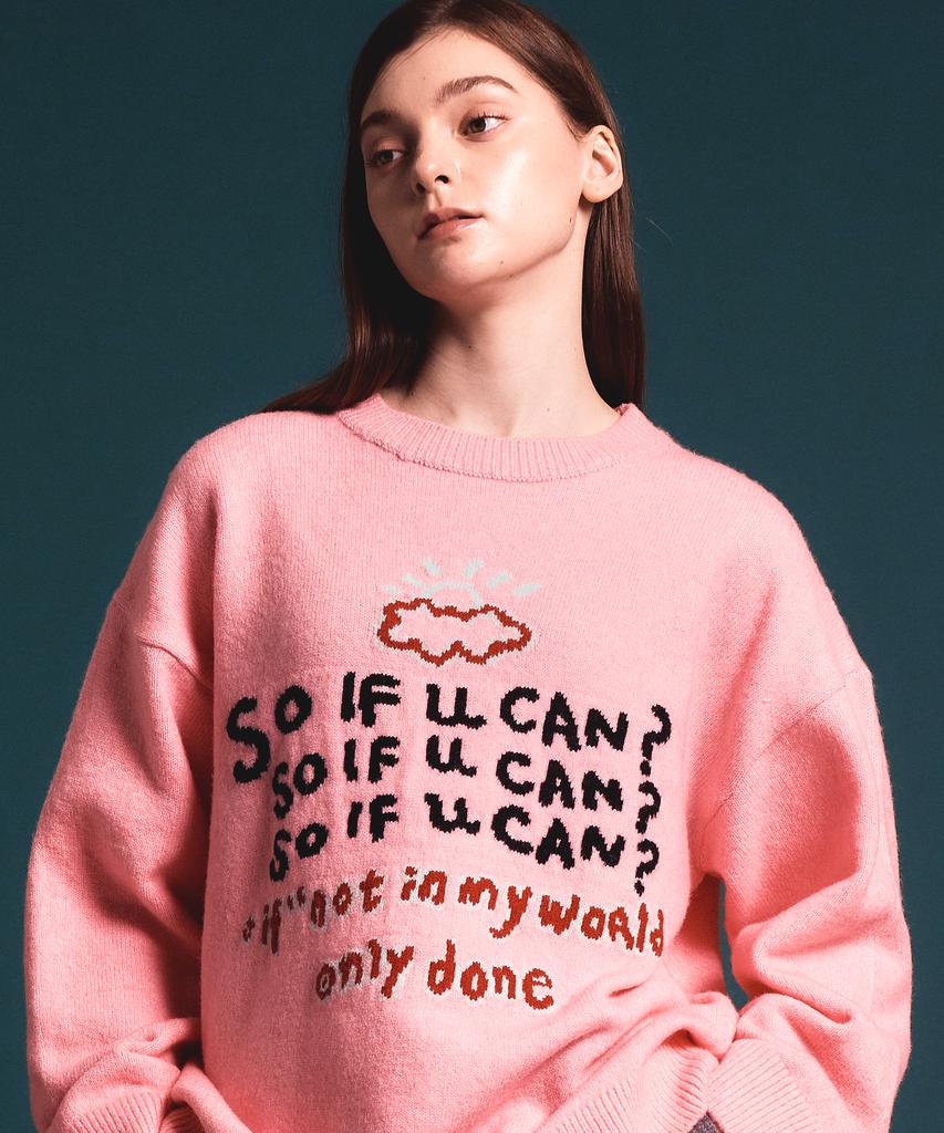 Soipeuyukaen Soft Blend Touch Lettering Knit